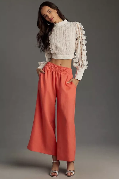 The Somerset Collection By Anthropologie The Somerset Pull-on Pants In Orange