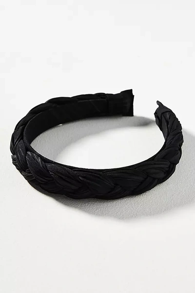 By Anthropologie Braided Headband In Black