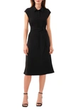 HALOGEN HALOGEN(R) CAP SLEEVE MIDI DRESS