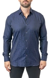 MACEOO MACEOO FIBONACCI PAISLEY EGYPTIAN COTTON BUTTON-UP SHIRT