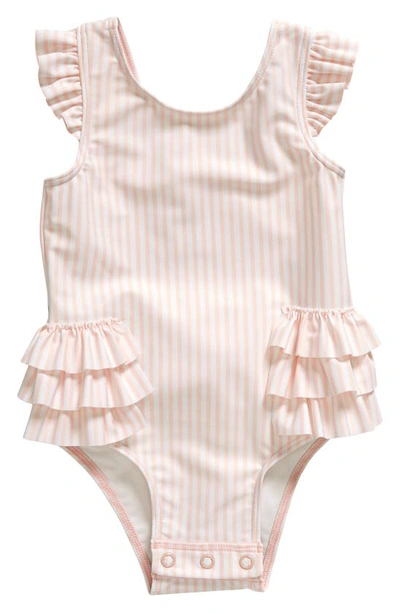 Tucker + Tate Babies' Ruffle One-piece Swimsuit In Pink English Shae Stripe