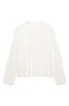 Mango Perkins Funnel Neck Sweater In Ecru