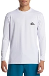 Quiksilver Everyday Surf Upf 50+ Long Sleeve T-shirt In White