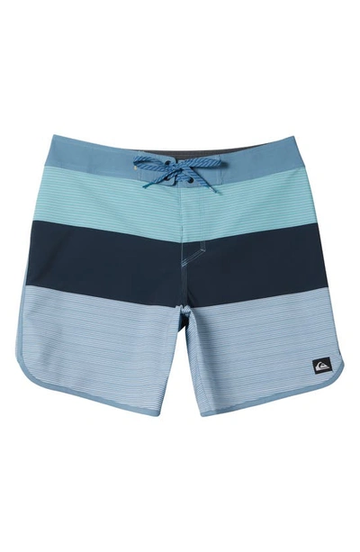 Quiksilver Surfsilk Tijuana Board Shorts In Blue Shadow