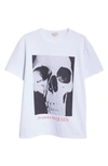 Alexander Mcqueen Alexander Mc Queen Skull Print T Shirt In White / Black
