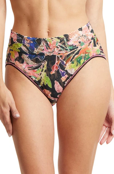 Hanky Panky Print Lace Briefs In Unapologetic