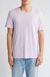 Atm Anthony Thomas Melillo Slub Crewneck T-shirt In Pale Orchid