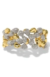 ALEXIS BITTAR SOLANALES WIDE CRYSTAL PAVÉ CUFF