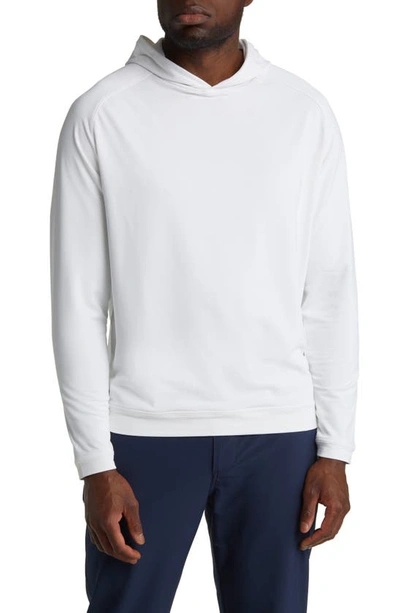 Peter Millar Pine Performance Hoodie In White