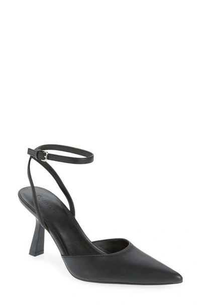 Open Edit Neesha Ankle Strap Pump In Black