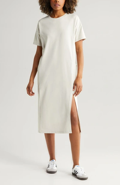 Zella Departure Travel Shift Dress In Grey Moonbeam