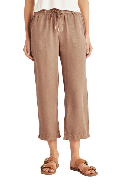 Splendid Angie Crop Wide Leg Pants In Macchiato