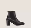 Stuart Weitzman Yuliana 60 Leather Chelsea Boots In Black