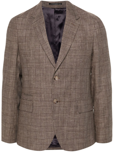 Paul Smith Mens Two Buttons Jacket Clothing In Brown