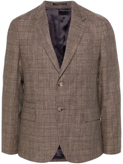 Paul Smith Mens Two Buttons Jacket Clothing In Marrón