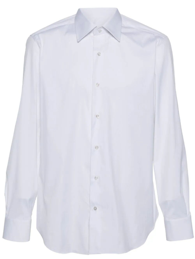 Barba Napoli Neck Shirt In White