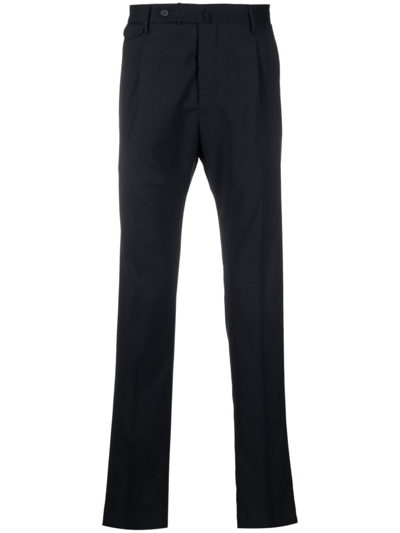 Tagliatore Classic Trousers With Pences Clothing In Blue