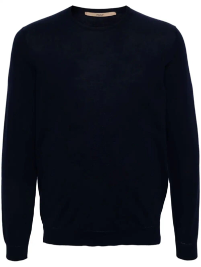 Nuur Long Sleeves Crew Neck Jumper In Blue