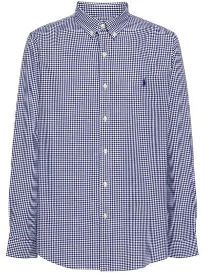 Polo Ralph Lauren Slim Fit Sport Shirt Clothing In Blue