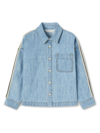 PALM ANGELS OVERLO TRACK CHAMBRAY OSSHIRT