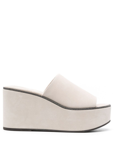 Brunello Cucinelli Sandals In White