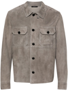 TOM FORD LEATHER OUTWEAR SHIRT