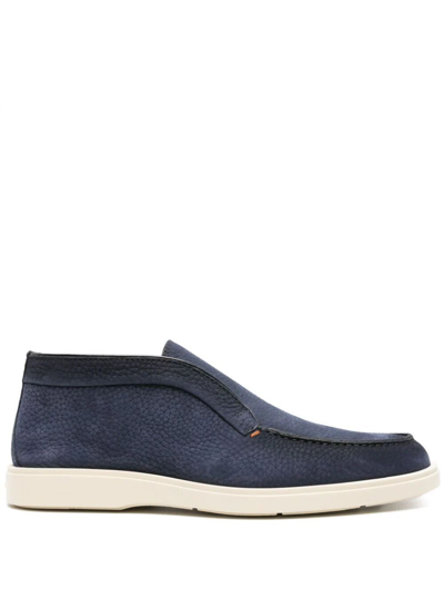 Santoni Digits Loafer In Blue