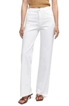 Mango Wide Leg Jeans In White