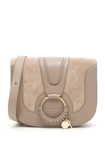 See By Chloé Hana Shoulder Bag In Beige,grey