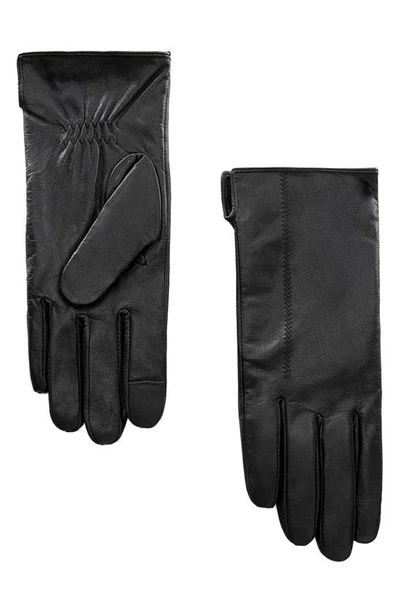 Mango Women's Leather Gloves In Black