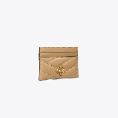 Tory Burch Kira Chevron Card Case In Brown