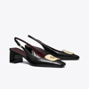 Tory Burch Georgia Slingback In Perfect Black