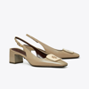 Tory Burch Georgia Slingback Heel In Dark Elk