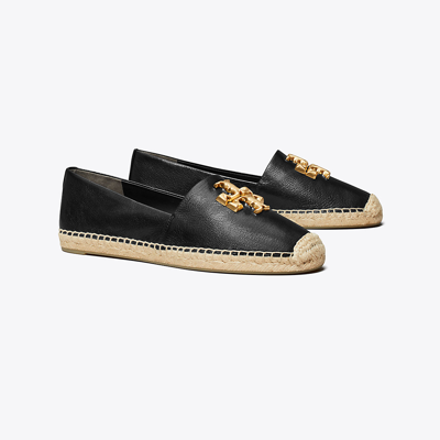 Tory Burch Eleanor Espadrille In Perfect Black/gold