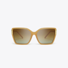 Tory Burch Eleanor Oversized Cat-eye Sunglasses In Yellow