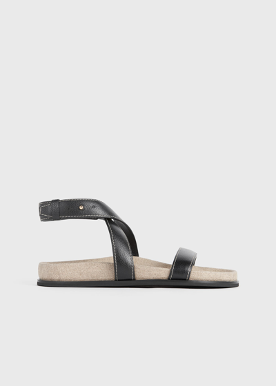 Totême 'the Chunky' Black Sandals With Straps