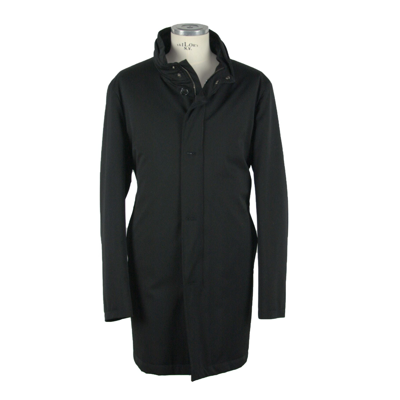 Made In Italy Black Wool Vergine Jacket