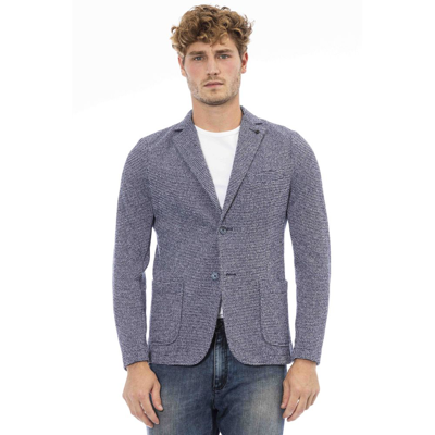 Distretto12 Blue Polyester Blazer