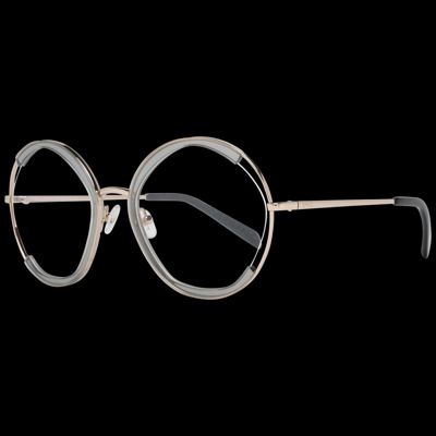 Emilio Pucci Grey Women Optical Frames In Metallic