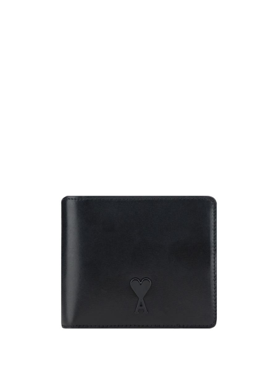 Ami Alexandre Mattiussi Ami Paris Ami Wallet Coeur In Black