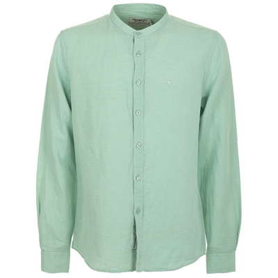 Fred Mello F Mello Linen Men's Shirt In Green