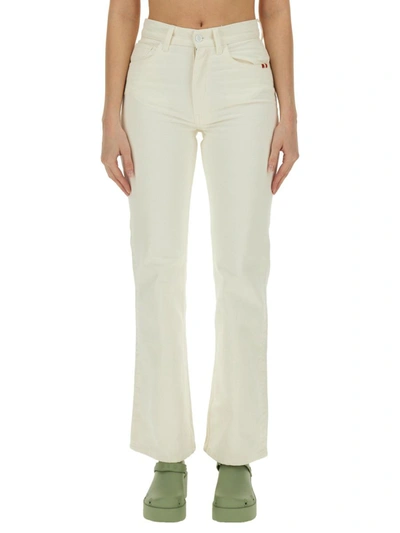 Amish Cotton Jeans In Ivory