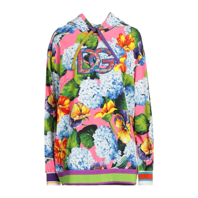Dolce & Gabbana Multicolor Viscose Sweater In Pink