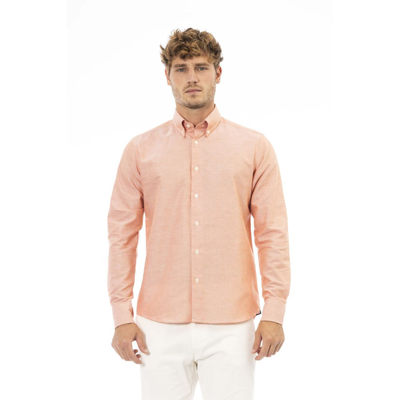 Baldinini Trend Orange Cotton Shirt In Pink