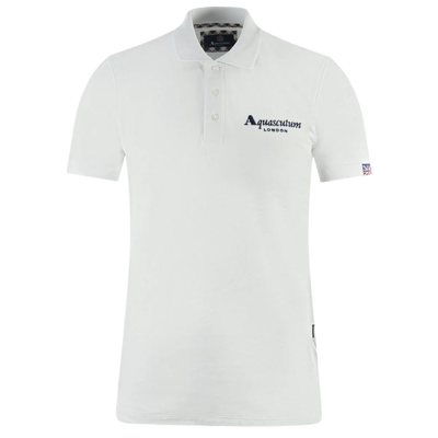 Aquascutum Cotton Polo Men's Shirt In White