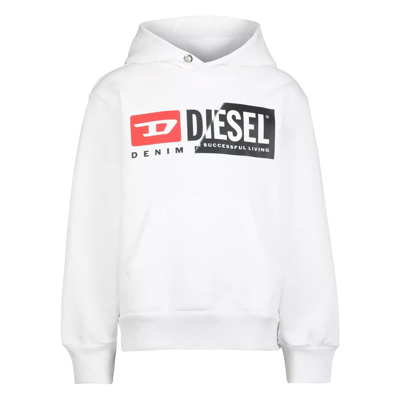 Diesel Cotton Men's Sweater In White