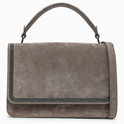 Brunello Cucinelli Grey Leather Handbag Women