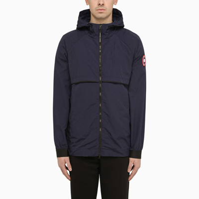 Canada Goose Faber Atlantic Navy Jacket With Hood In Blue