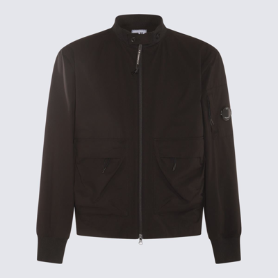 C.p. Company Mock Neck Zipped Jacket In Black