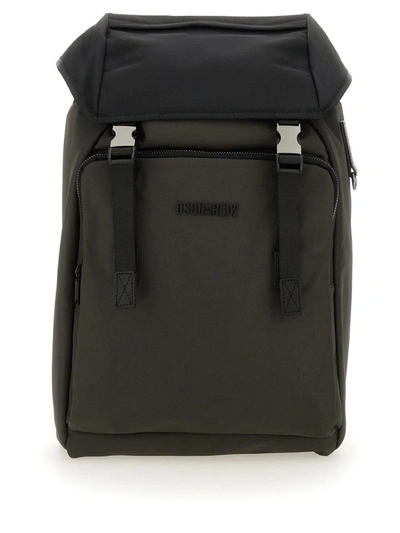 Dsquared2 Backpack With Logo In Black